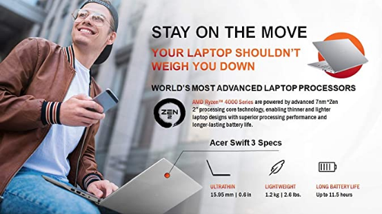Acer Swift 3 Thin & Light Laptop